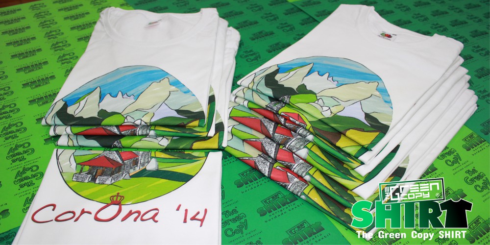 The Green Copy impresión de camisetas para excursión montaña 2014 serigrafía de sudaderas imprimir Villanueva de la Cañada MADRID