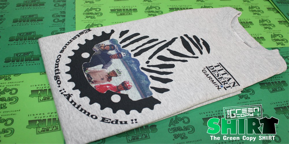 The Green Copy impresión de camisetas para excursión bicicleta animo edu titan serigrafía de sudaderas imprimir Villanueva de la Cañada MADRID