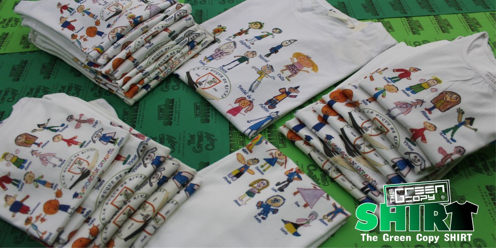 The Green Copy impresión de camisetas para viajes fin de curso rafaela ybarra serigrafía de sudaderas imprimir Villanueva de la Cañada MADRID